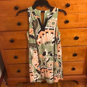 Green Dress with Flowers